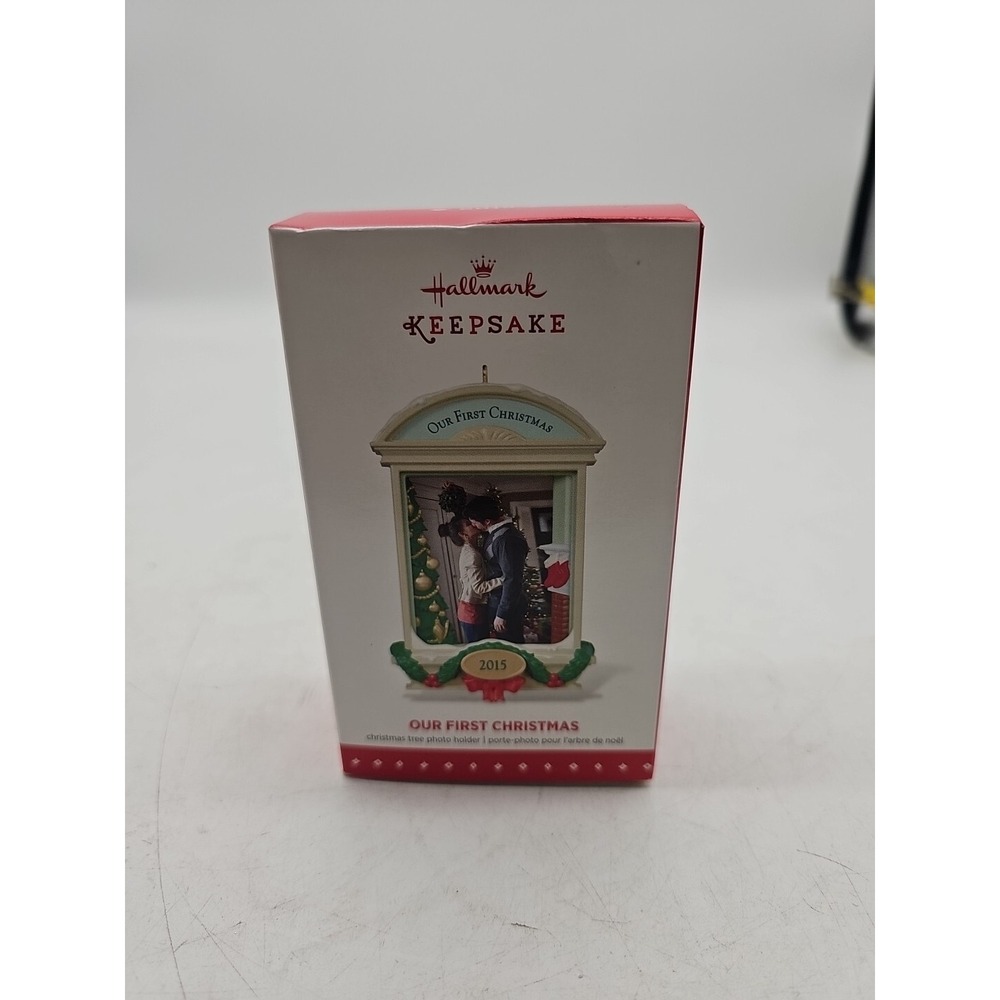 2015 NEW Christmas HALLMARK Photo Holder OUR FIRST CHRISTMAS for Your Four Photo
